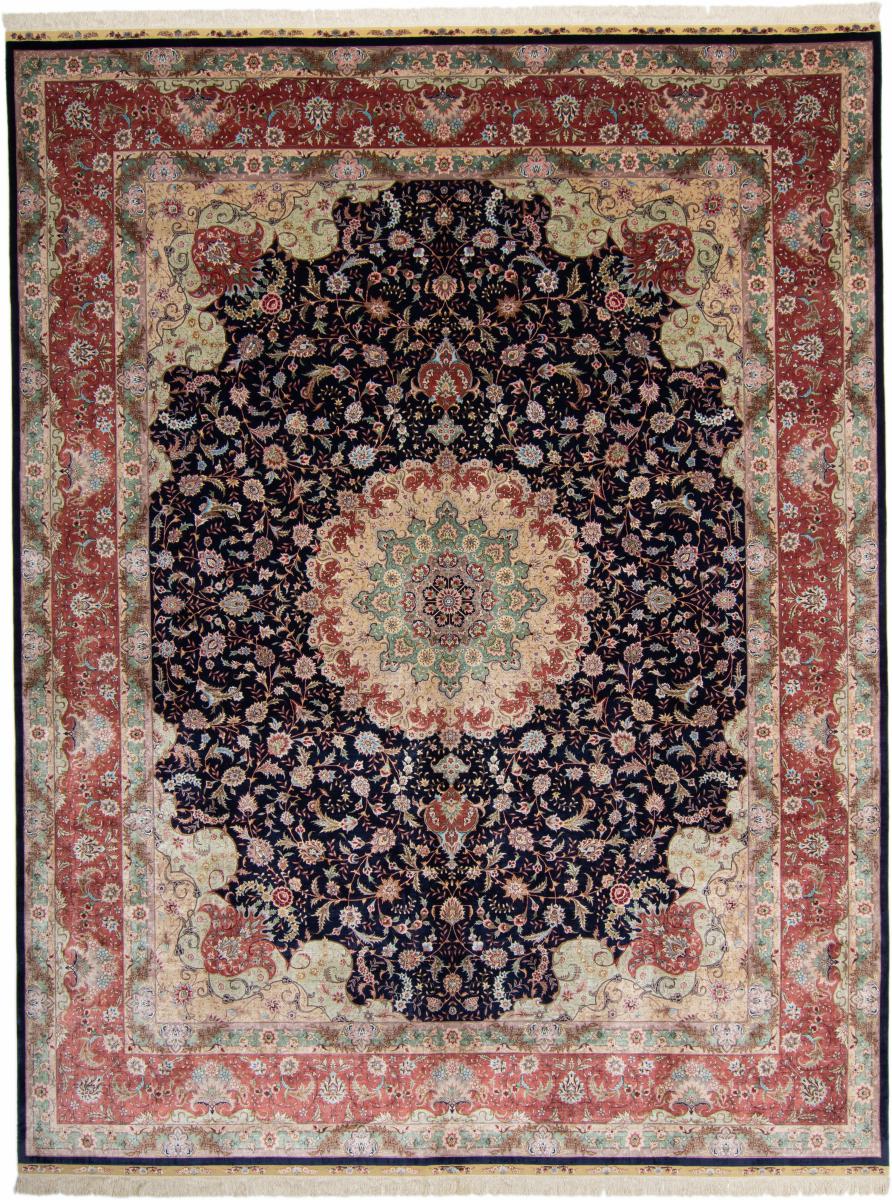 Tapis chinois Chinois Hereke Soie 403x302 403x302, Tapis persan Noué à la main