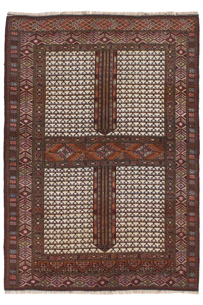 Tapis afghan Nimbaft 164x119 164x119, Tapis persan Noué à la main