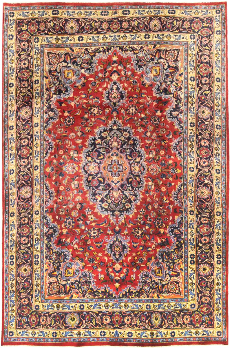 Persisk tæppe Mashhad 301x197 301x197, Persisk tæppe Knyttet i hånden