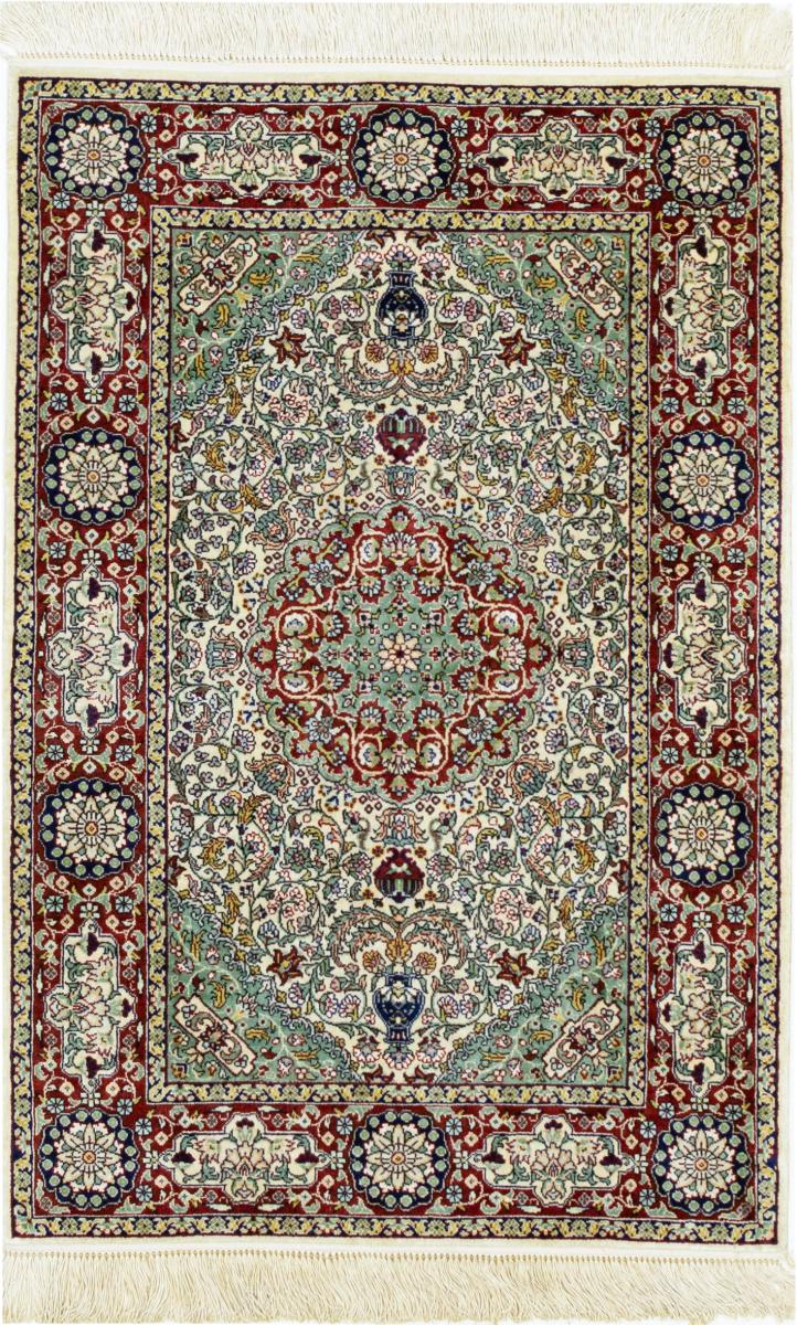  Hereke Silke 91x64 91x64, Persisk tæppe Knyttet i hånden