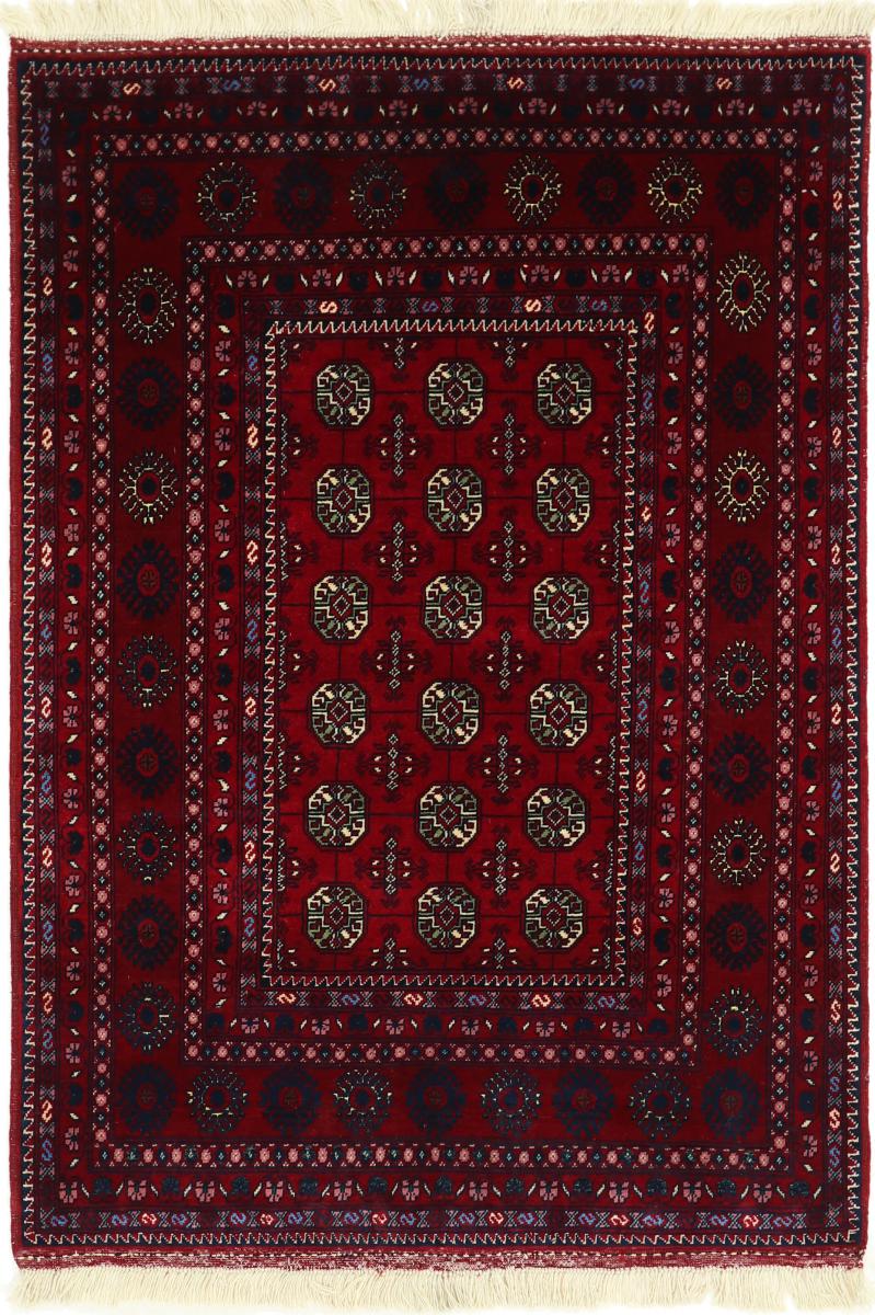 Afghanischer Teppich Afghan Mauri 122x86 122x86, Perserteppich Handgeknüpft