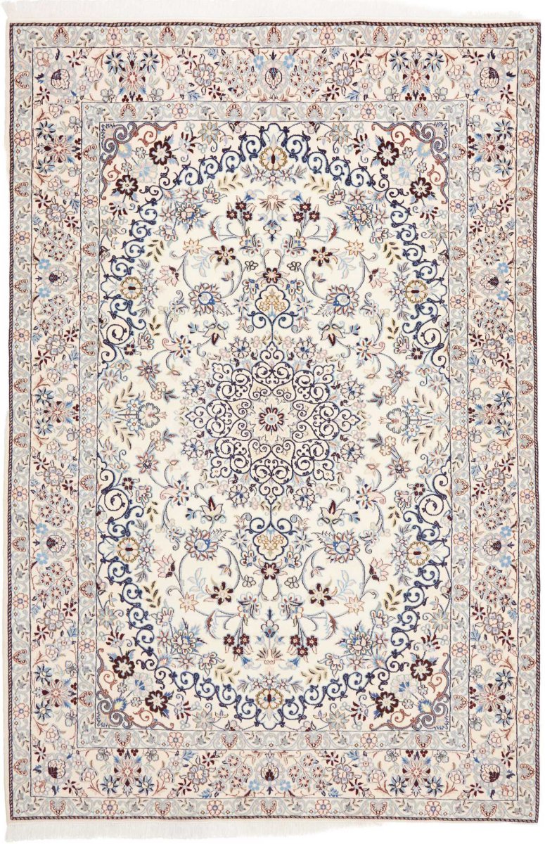 Tapis persan Naïn 9La 259x176 259x176, Tapis persan Noué à la main