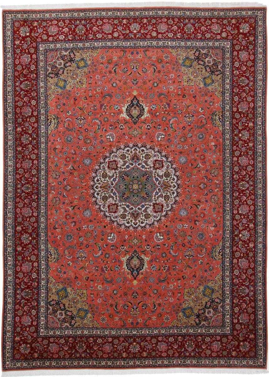 Tapis persan Tabriz 50Raj 396x302 396x302, Tapis persan Noué à la main