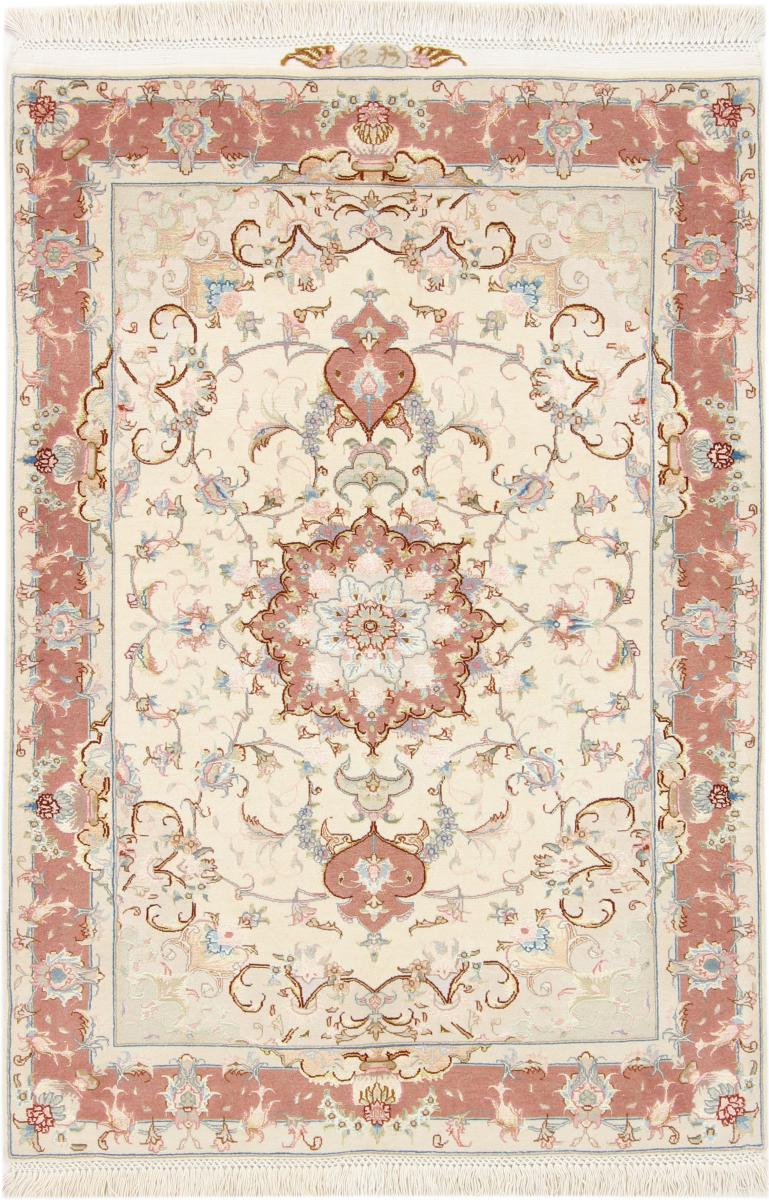 Tappeto persiano Tabriz 60Raj Ordito in Seta 150x103 150x103, Tappeto persiano Annodato a mano