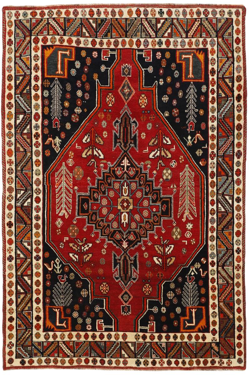 Tapis persan Ghashghai 243x164 243x164, Tapis persan Noué à la main