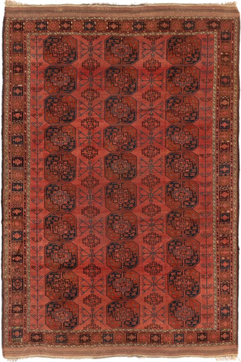 Αφγανικό χαλί Turkaman πολύτιμα λόγω παλαιότητας 360x260 360x260, Περσικό χαλί Οι κόμποι έγιναν με το χέρι