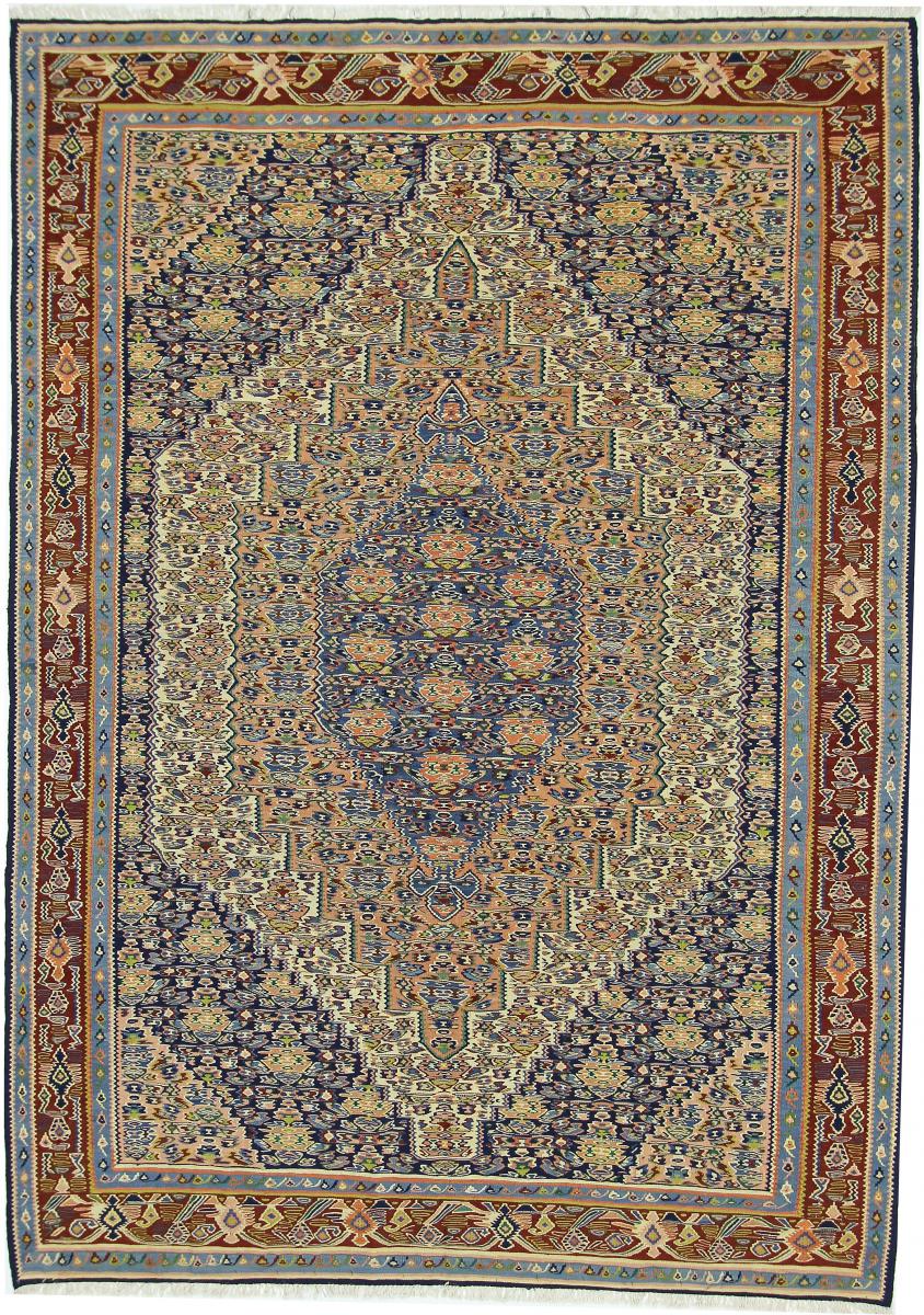 Tapete persa Kilim Senneh 281x199 281x199, Tapete persa Atado à mão