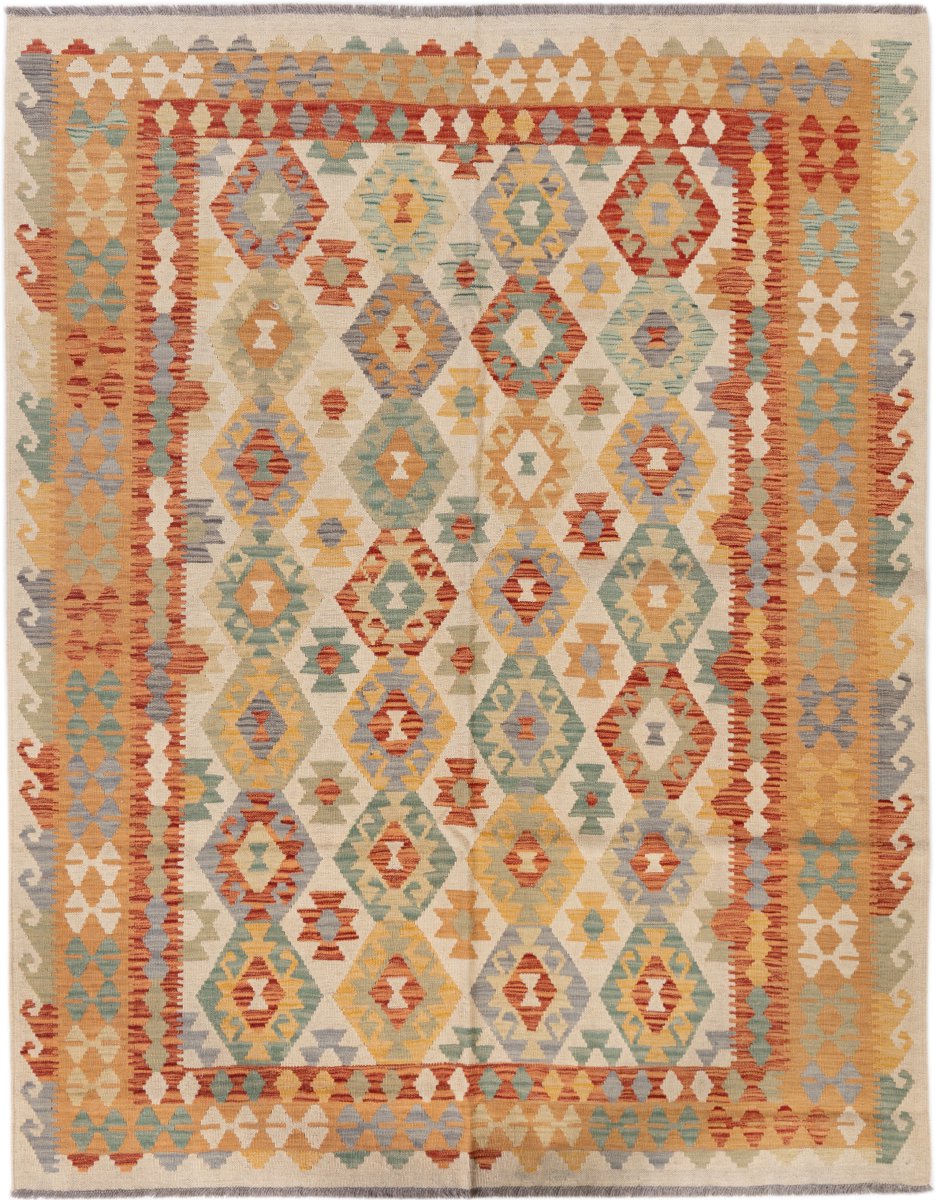 Afghanischer Teppich Kelim Afghan 226x180 226x180, Perserteppich Handgewebt