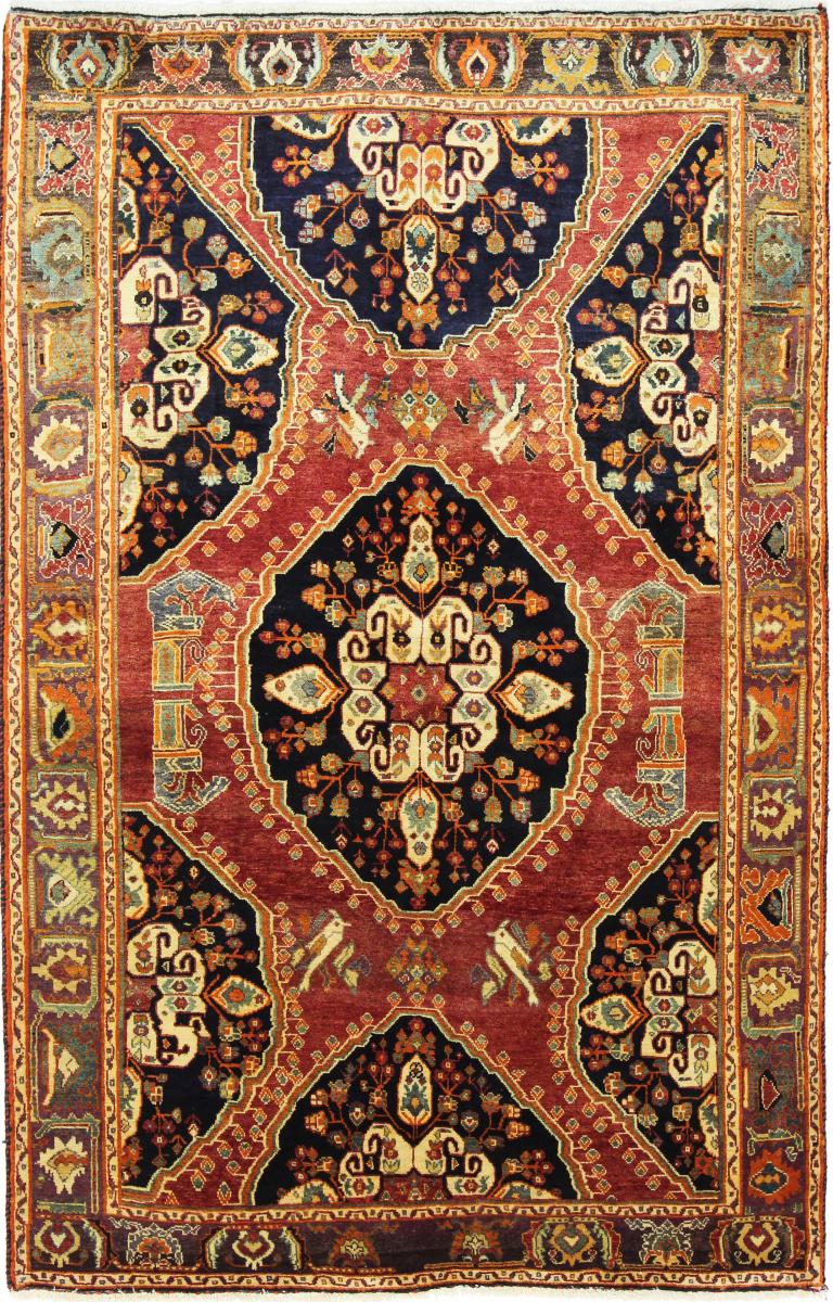 Persisk tæppe Ghashghai 253x156 253x156, Persisk tæppe Knyttet i hånden