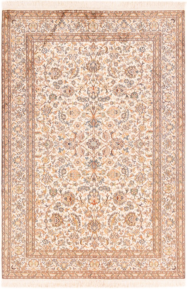 Tappeto indiano Cachemire di Seta 182x128 182x128, Tappeto persiano Annodato a mano