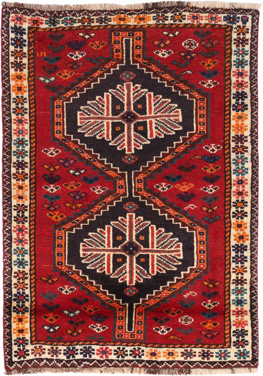 Tapete persa Shiraz 139x98 139x98, Tapete persa Atado à mão