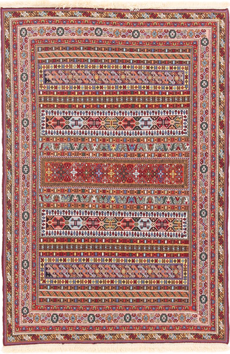 Tapete persa Kilim Soozani 148x101 148x101, Tapete persa Tecido à mão