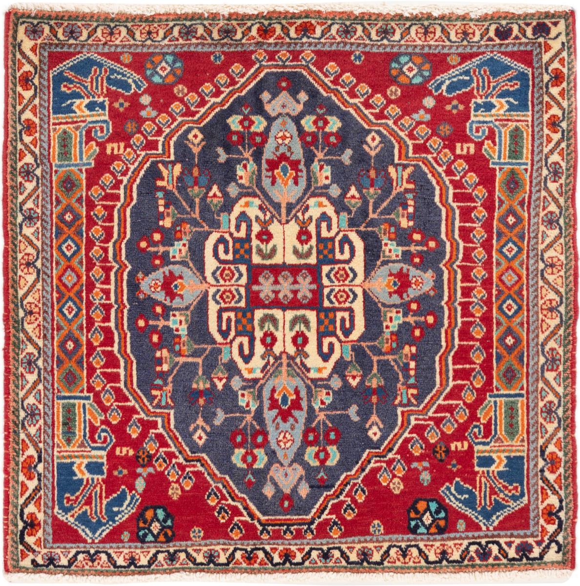 Persisk tæppe Ghashghai 64x64 64x64, Persisk tæppe Knyttet i hånden