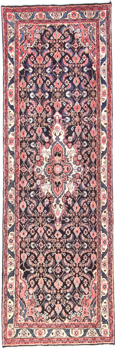 Persian Rug Hamadan 10'6"x3'5" 10'6"x3'5", Persian Rug Knotted by hand