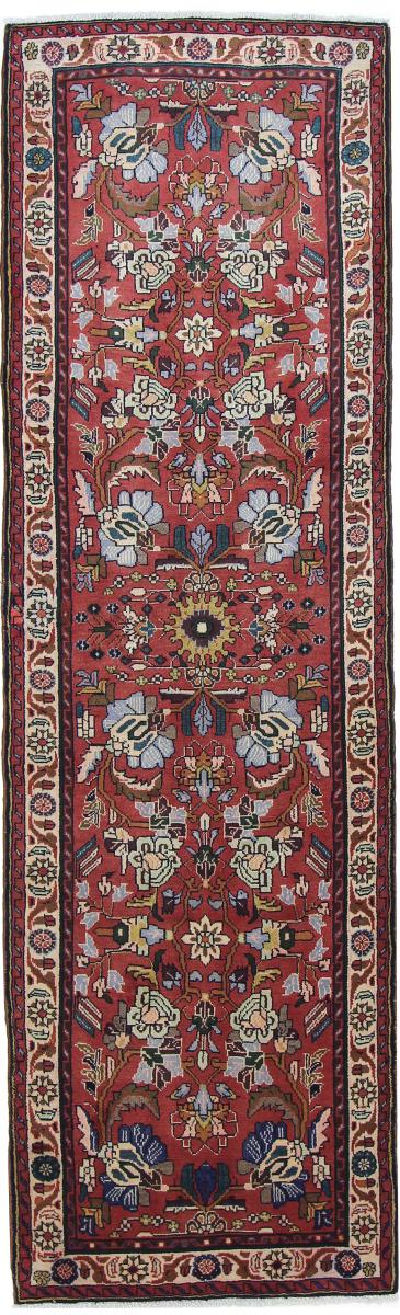 Persian Rug Hamadan 9'2"x2'10" 9'2"x2'10", Persian Rug Knotted by hand