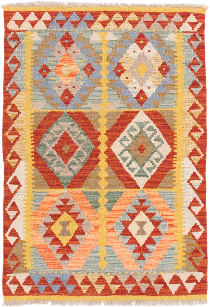 Tapete afegão Kilim Afegão 122x84 122x84, Tapete persa Tecido à mão