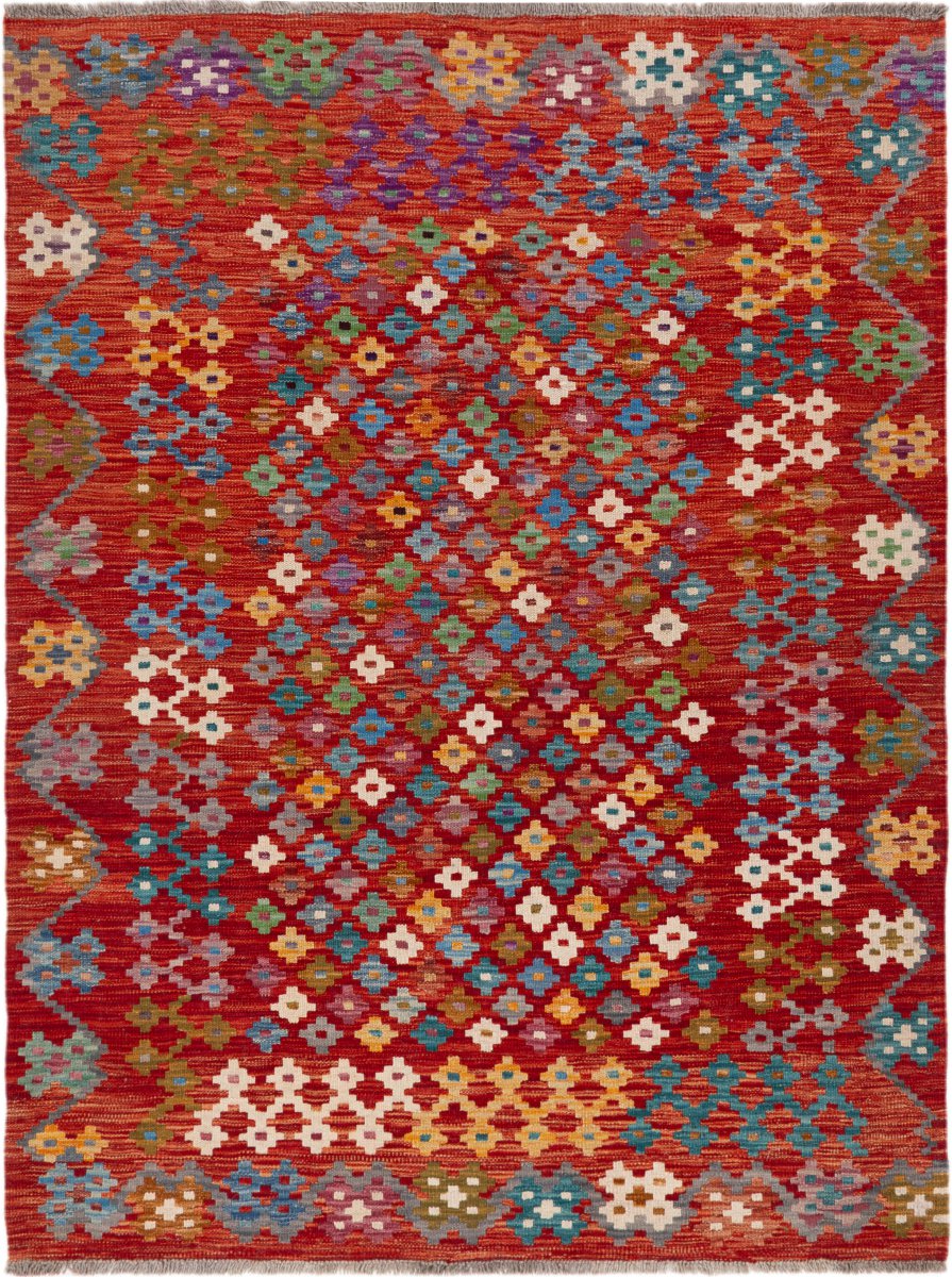 Αφγανικό χαλί Κιλίμ Afghan 170x129 170x129, Περσικό χαλί Χειροποίητο υφαντό