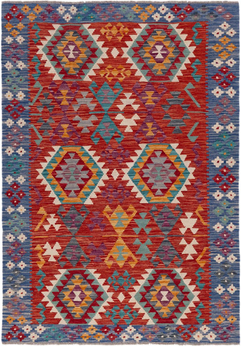 Afghansk tæppe Kelim Afghan 175x122 175x122, Persisk tæppe Håndvævet