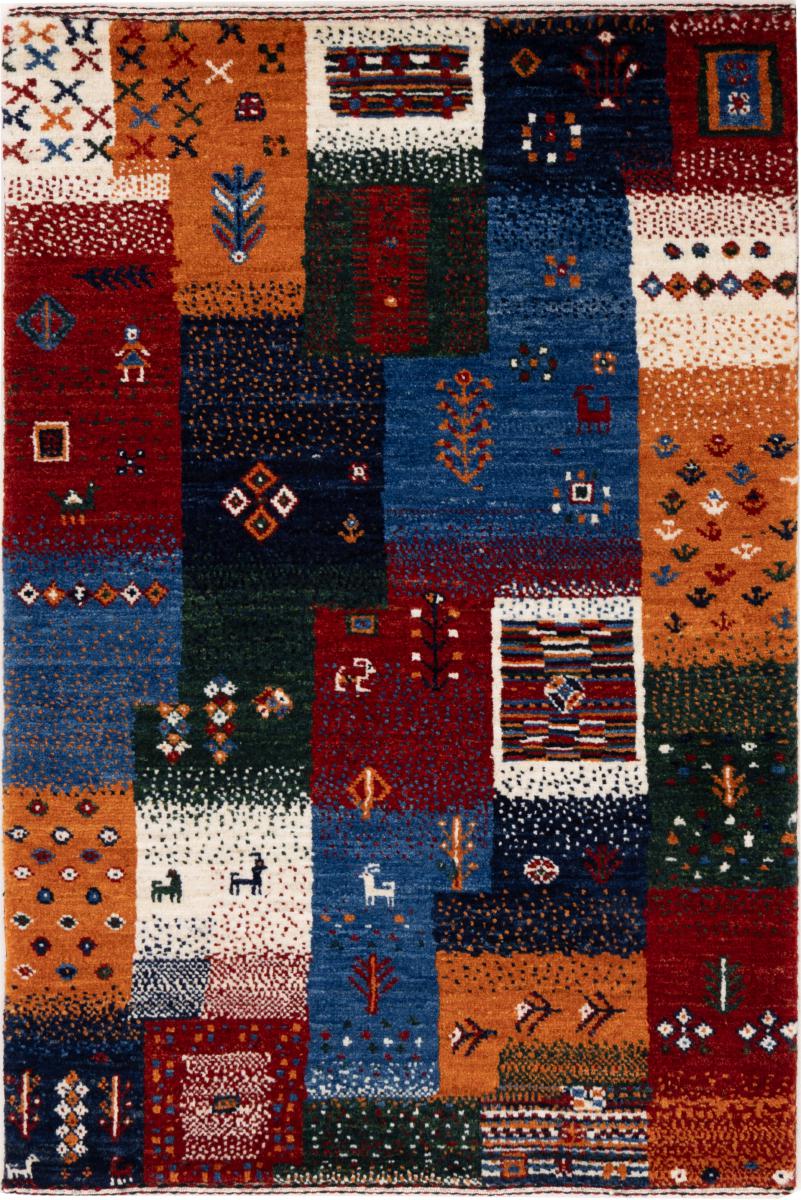 Perzisch tapijt Perzisch Gabbeh Loribaft Nowbaft 91x62 91x62, Perzisch tapijt Handgeknoopte