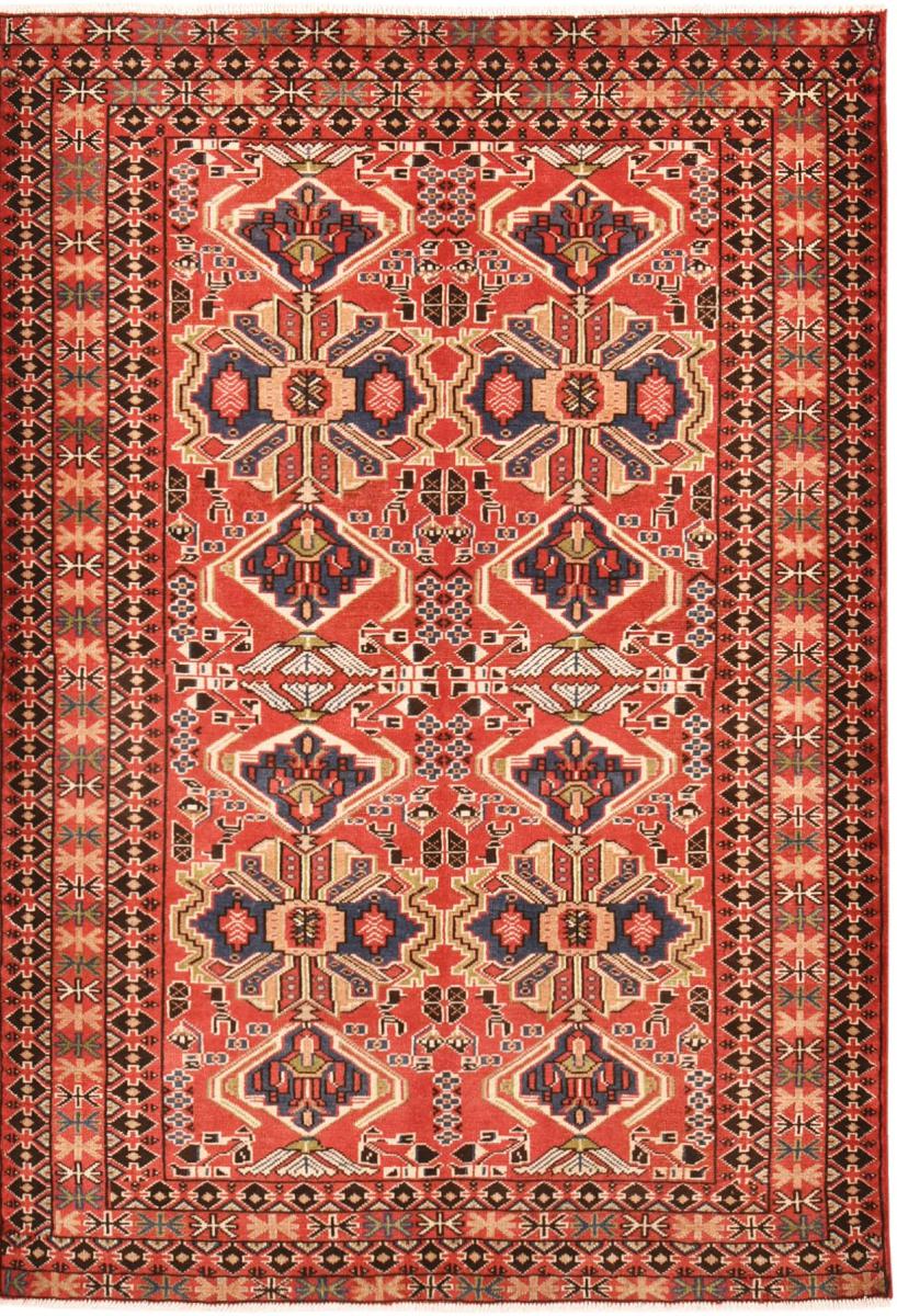 Persian Rug Turkaman 192x133 192x133, Persian Rug Knotted by hand