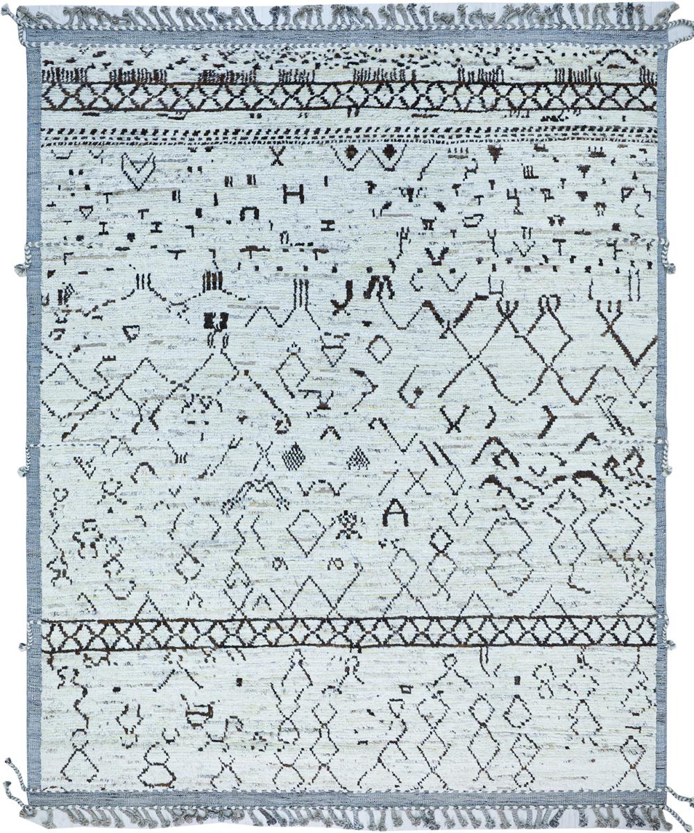 Afganistan-matto Berber Contemporary 312x263 312x263, Persialainen matto Solmittu käsin