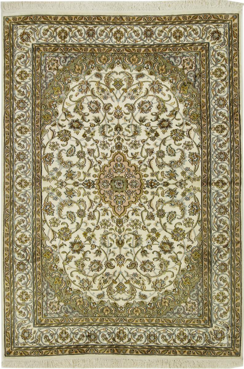 インドのカーペット カシミール シルク 185x131 185x131,  ペルシャ絨毯 手織り