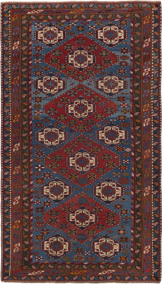 Russisk tæppe Shirvan Gamle 242x140 242x140, Persisk tæppe Knyttet i hånden