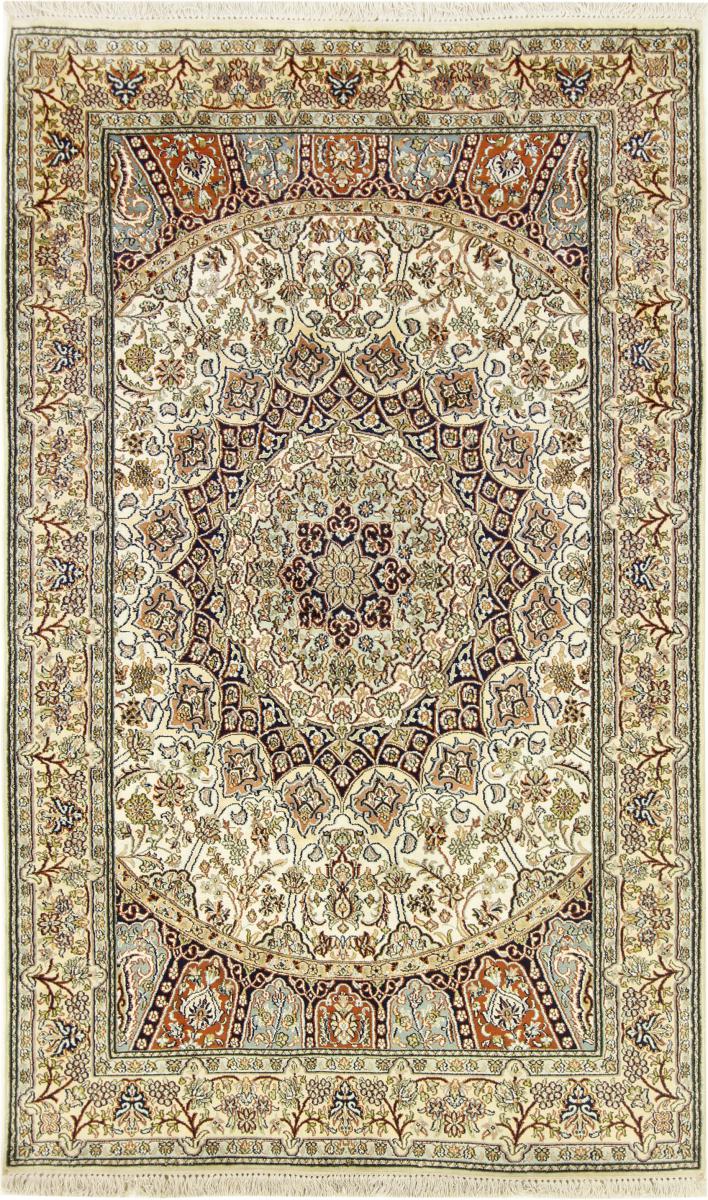 インドのカーペット カシミール シルク 181x123 181x123,  ペルシャ絨毯 手織り