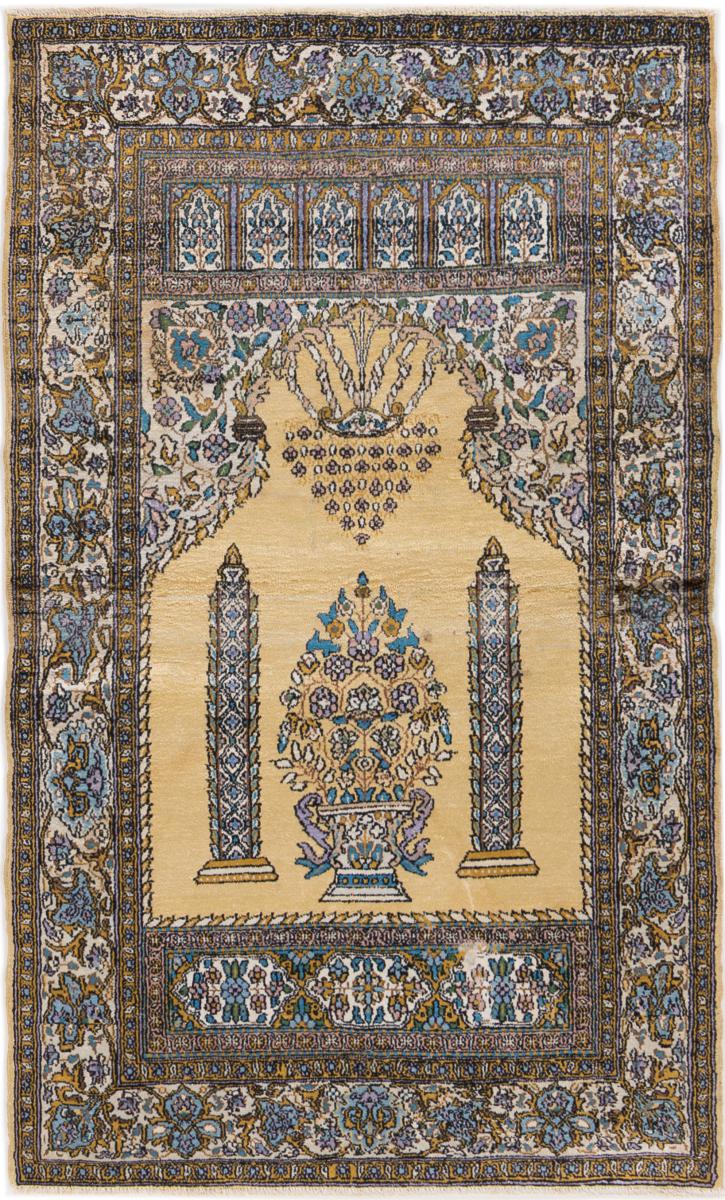 Indo rug Kashmir Silk 131x76 131x76, Persian Rug Knotted by hand