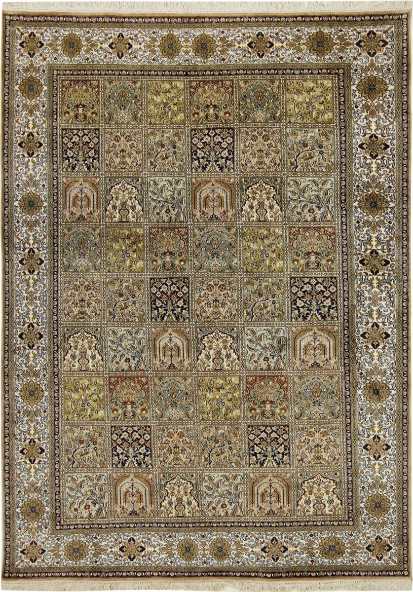 Alfombra india Cachemira de Seda 240x174 240x174, Alfombra persa Anudado a mano