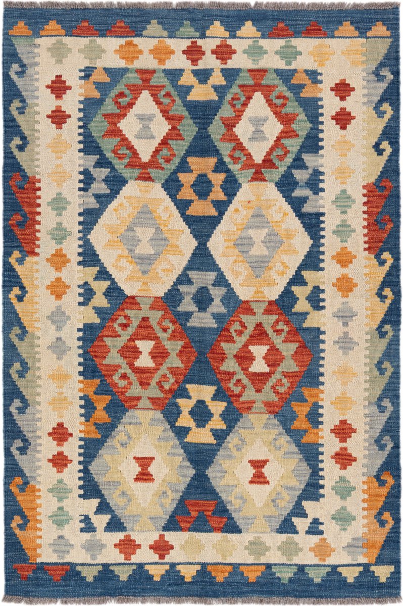 Afghansk tæppe Kelim Afghan 152x103 152x103, Persisk tæppe Håndvævet