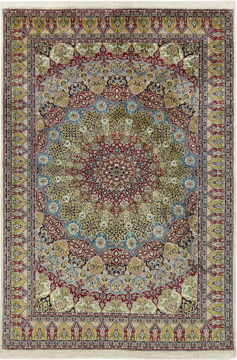 Indisk matta Kashmir Silke 276x183 276x183, Persisk matta Knuten för hand