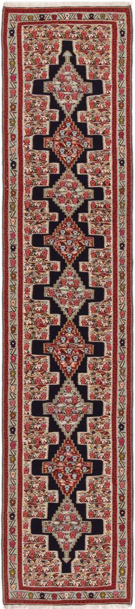 Tapete persa Kilim Senneh 389x84 389x84, Tapete persa Atado à mão