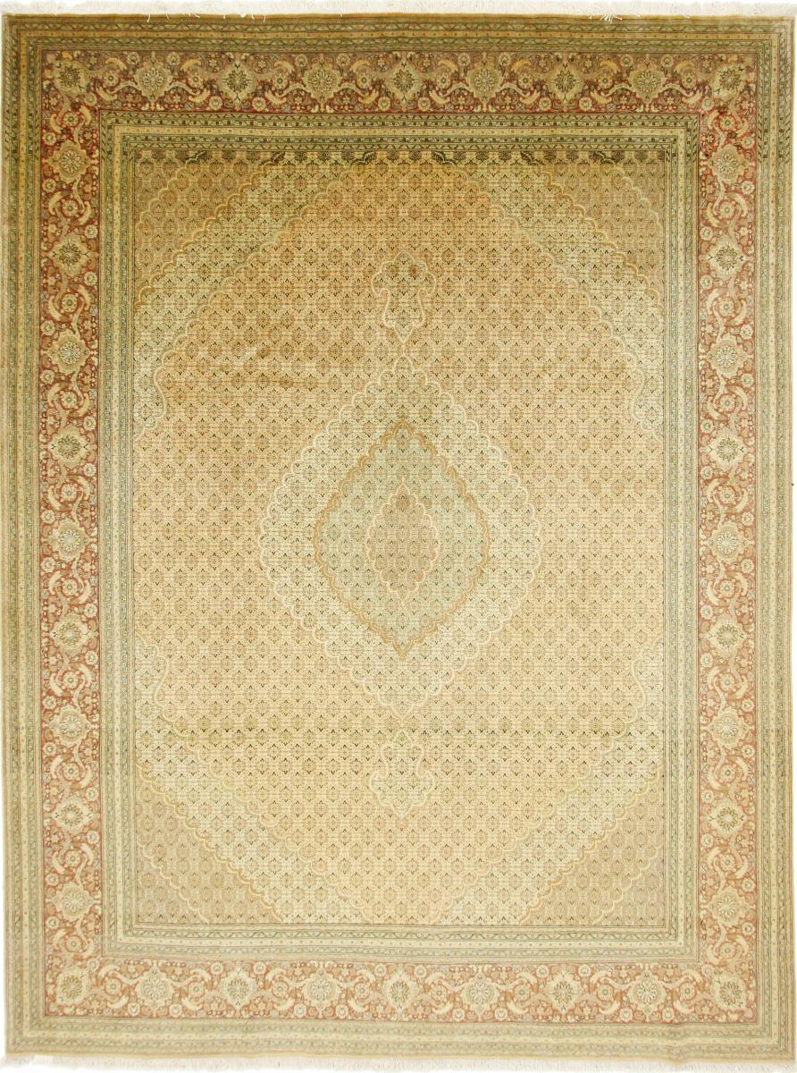 Tapete persa Tabriz 50Raj 13'1"x9'10" 13'1"x9'10", Tapete persa Atado à mão