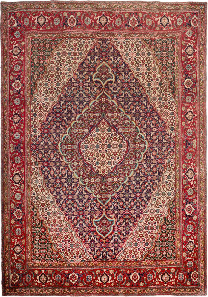 Tapete persa Tabriz 356x244 356x244, Tapete persa Atado à mão