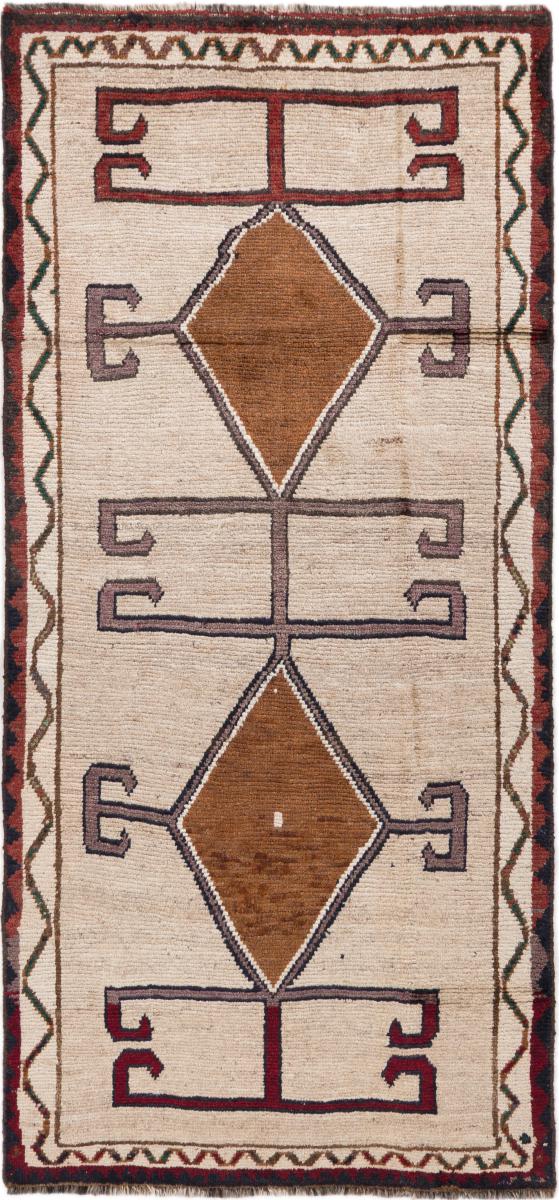 Persian Rug Persian Gabbeh Ghashghai 6'9"x3'2" 6'9"x3'2", Persian Rug Knotted by hand