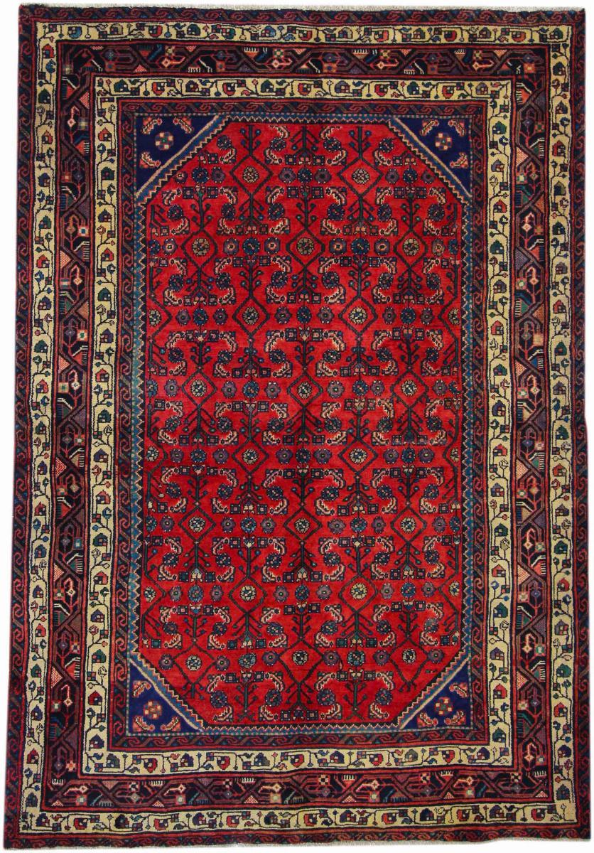 Perserteppich Hamadan 203x141 203x141, Perserteppich Handgeknüpft