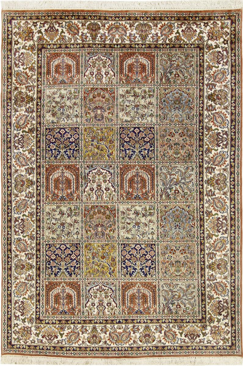 Alfombra india Cachemira de Seda 179x123 179x123, Alfombra persa Anudado a mano