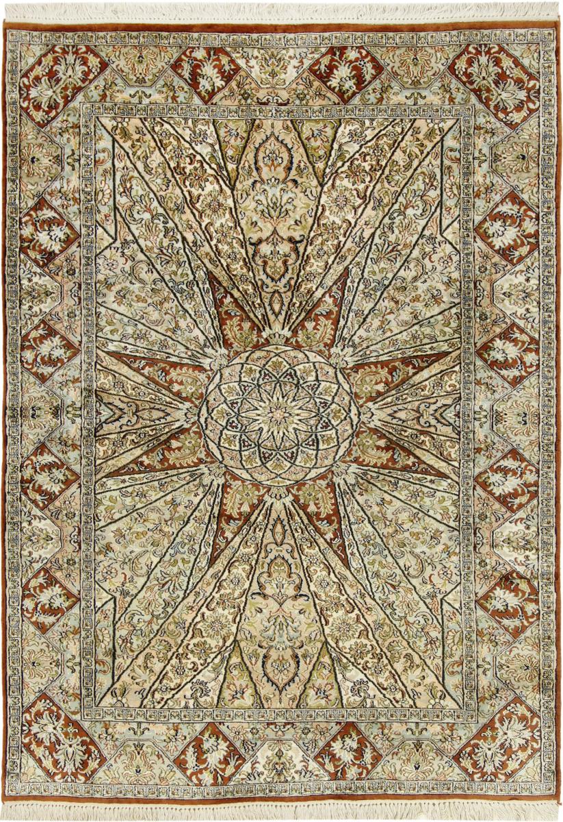 Alfombra india Cachemira de Seda 172x125 172x125, Alfombra persa Anudado a mano