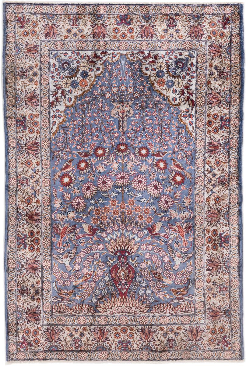 Covor chinezesc Hereke Mătase 92x61 92x61, Covor persan Lucrate de mână