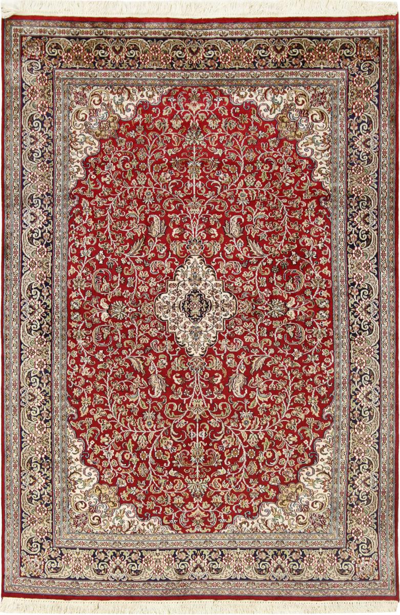 Alfombra india Cachemira de Seda 184x123 184x123, Alfombra persa Anudado a mano