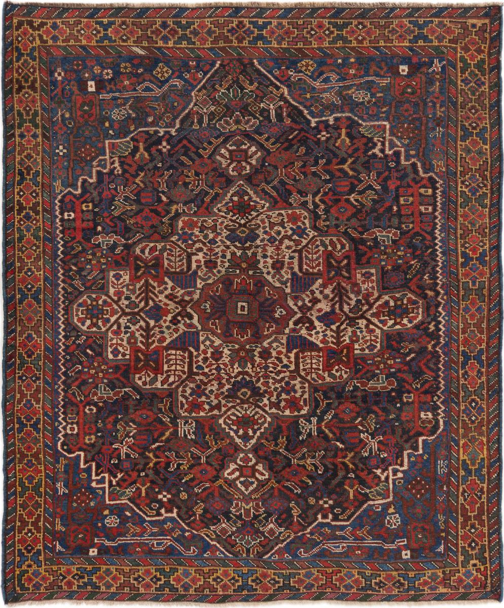 Tapis persan Ghashghai Antique 182x151 182x151, Tapis persan Noué à la main
