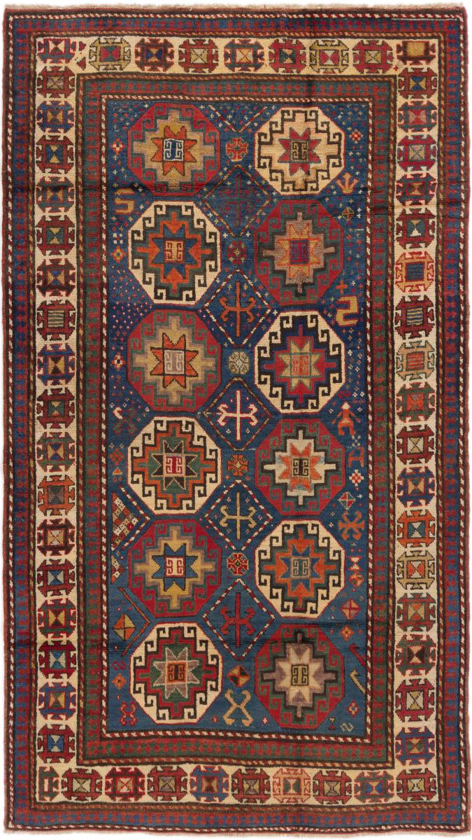 Russian rug Kazak Old 224x128 224x128, Persian Rug Knotted by hand