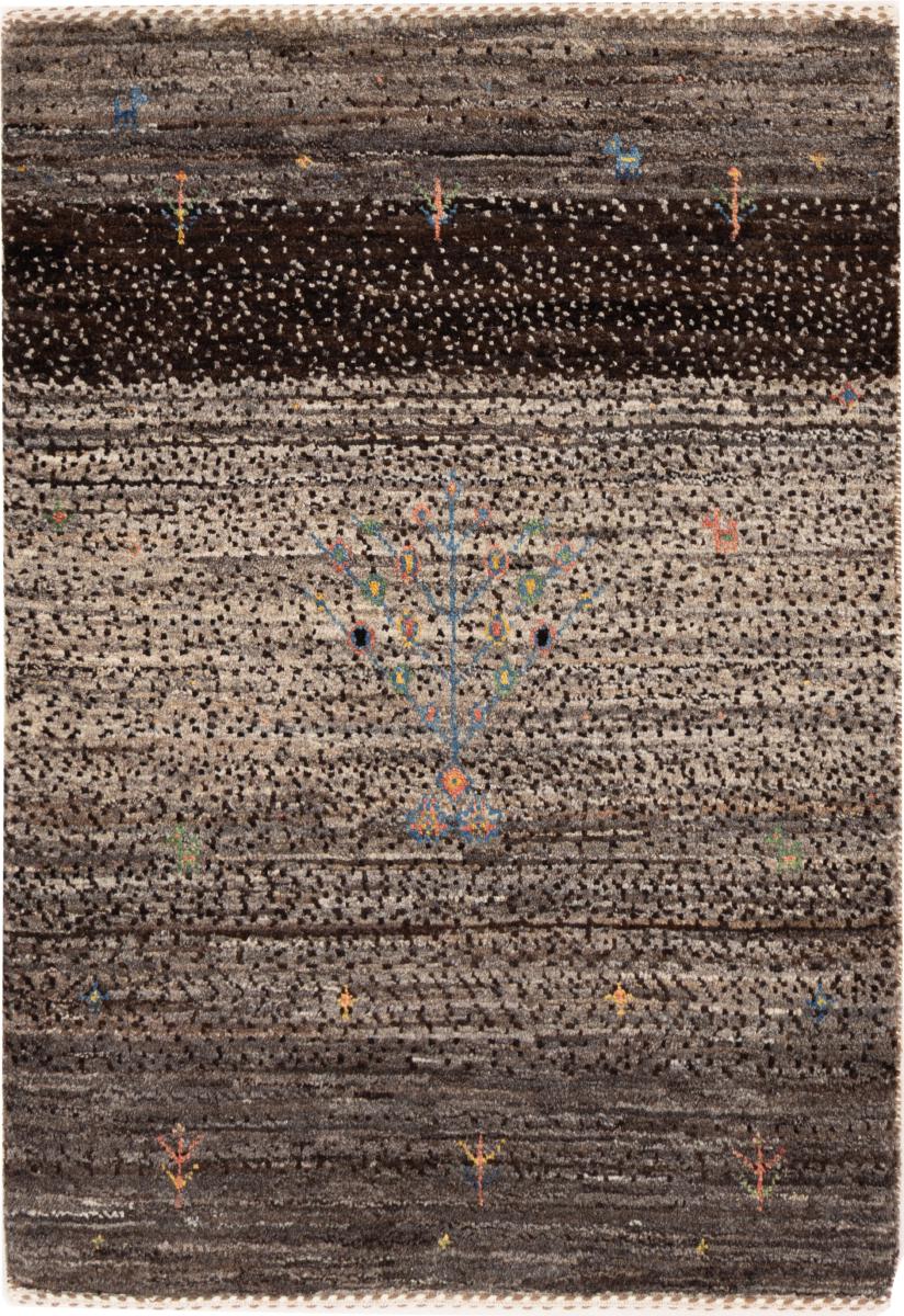 Tapete persa Persa Gabbeh Loribaft Nowbaft 87x62 87x62, Tapete persa Atado à mão