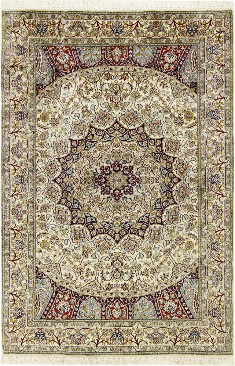 Indo rug Kashmir Silk 208x128 208x128, Persian Rug Knotted by hand