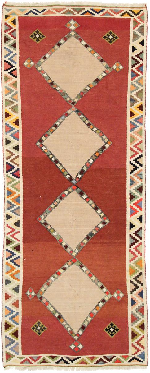 Persisk tæppe Kelim Fars 259x105 259x105, Persisk tæppe Håndvævet