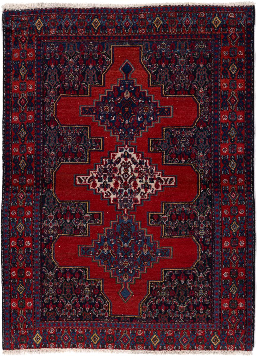 Persian rug Senneh Old 4'9"x3'6" 4'9"x3'6", Persian rug Hand-knotted