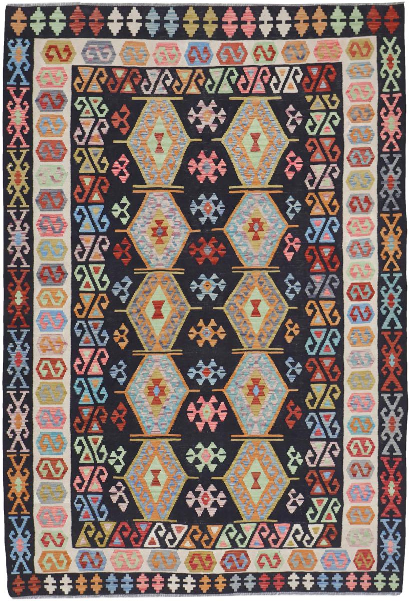 Tapis afghan Kilim Afghan 290x203 290x203, Tapis persan Tissé à la main
