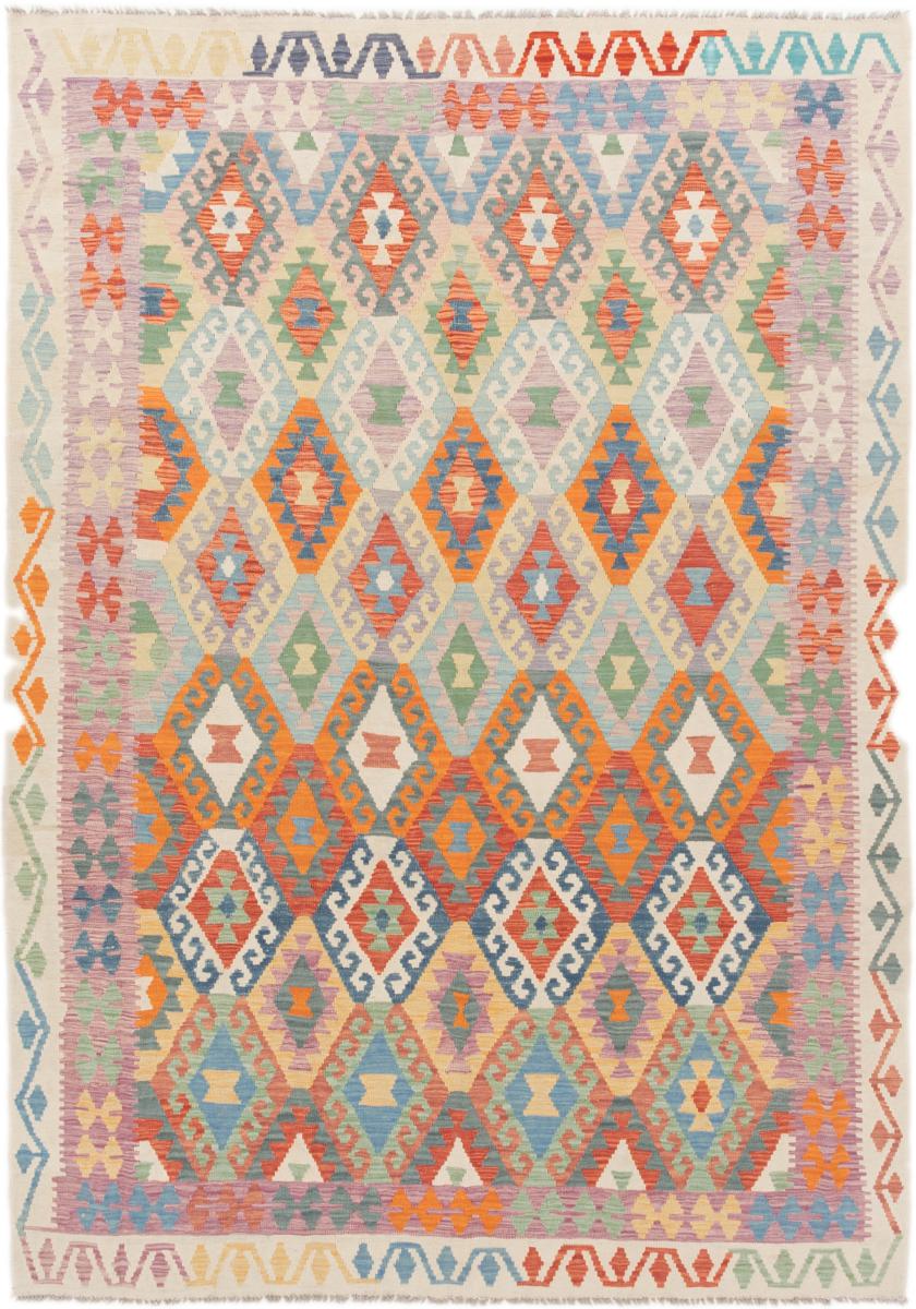 Tapis afghan Kilim Afghan 295x211 295x211, Tapis persan Tissé à la main