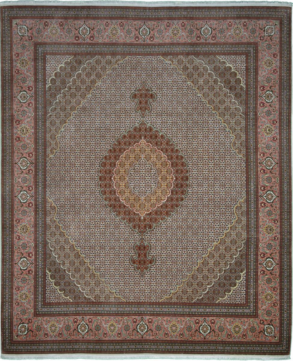 Perzsa szőnyeg Tabriz 60Raj 9'11"x8'3" 9'11"x8'3", Perzsa szőnyeg Kézzel csomózva